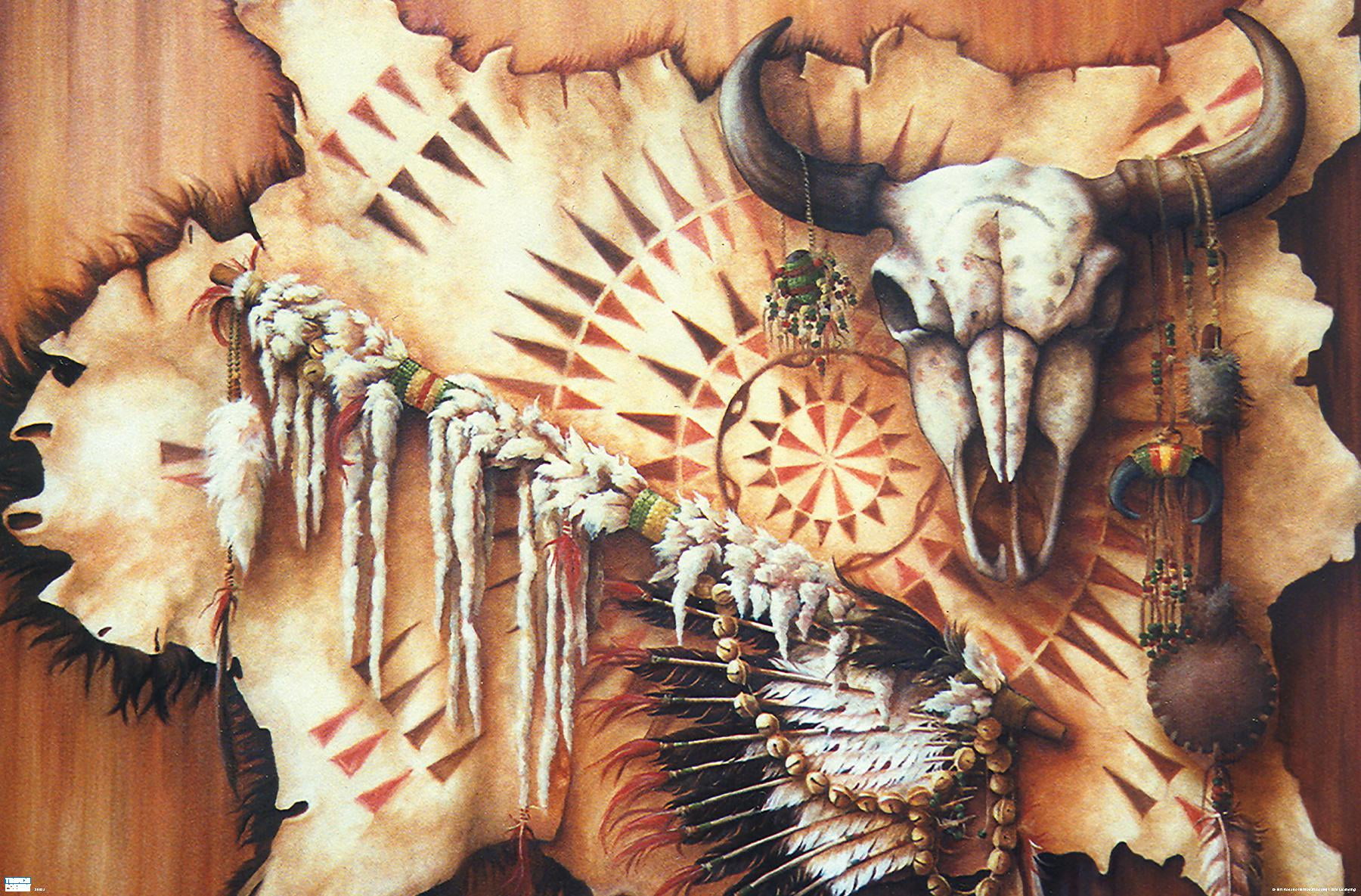 Teri Rosario - Plains Medicine Wall Poster, 14.725" x 22.375"