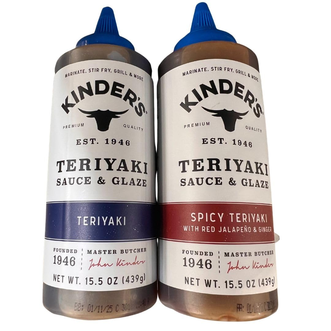 Teriyaki and Spicy Teriyaki Sauce and Glaze 15.5 oz