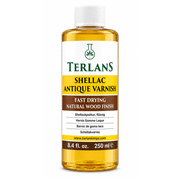 Terlans Shellac Liquid Blonde 8.4 fl oz 250ml Antique Varnish for musical instruments and furnitures