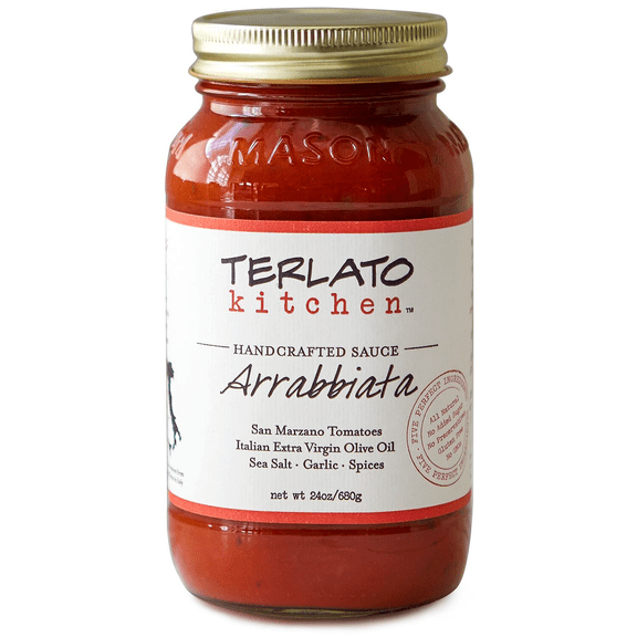 Terlato Kitchen All Natural Gluten Free Handcrafted Arrabbiata Sauce, 24 oz [Pack of 6]