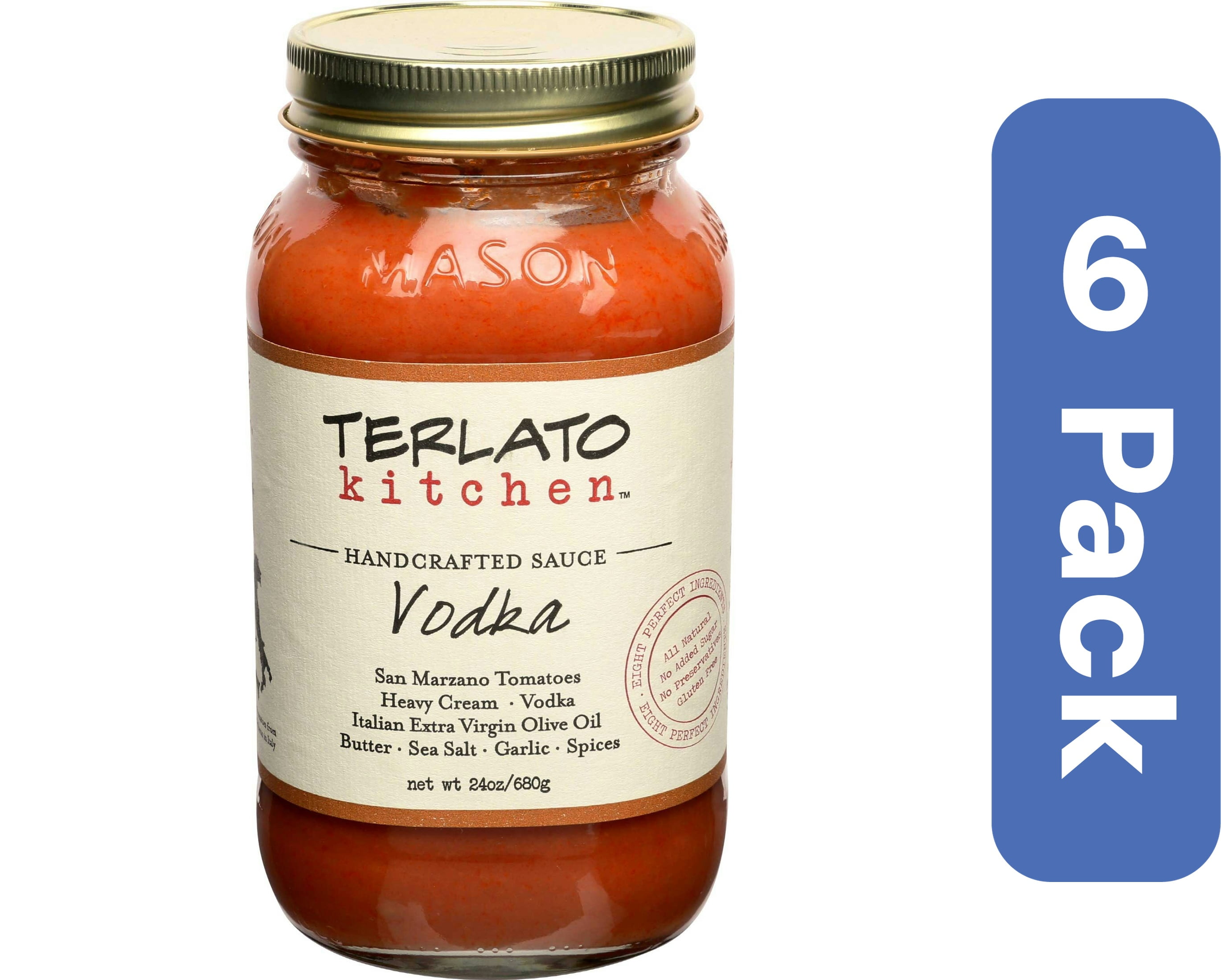 Terlato Kitchen Small Batch Vodka Sauce 24 oz (Pack Of 6)
