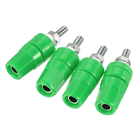 Terminal Binding Post Amplifier Terminal Connector Jack Speaker Green 4 Pack