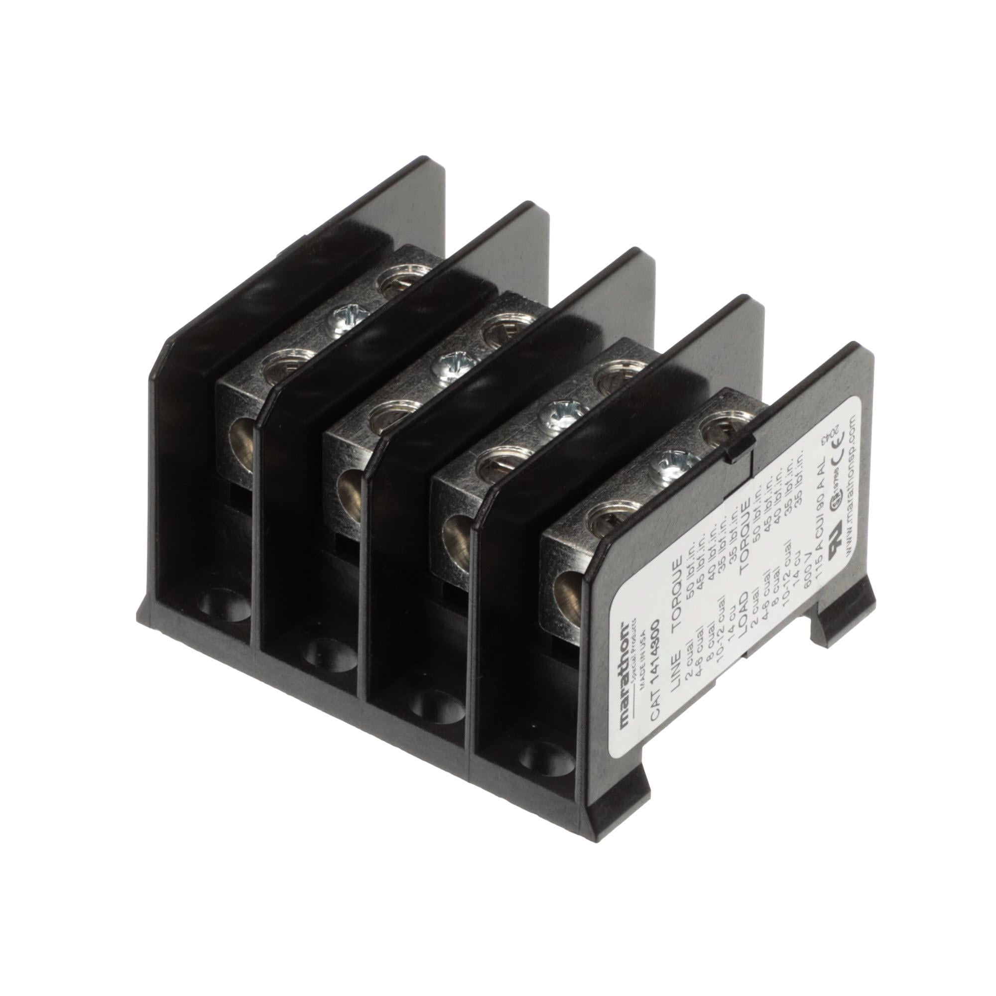 Bki Terminal Block, 4 P, 2-14 Awg, TB0125 - Genuine OEM Replacement Part