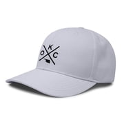 International Tie Oklahoma City OKC hat for Men and Women - Snapback Trucker Baseball Cap All White