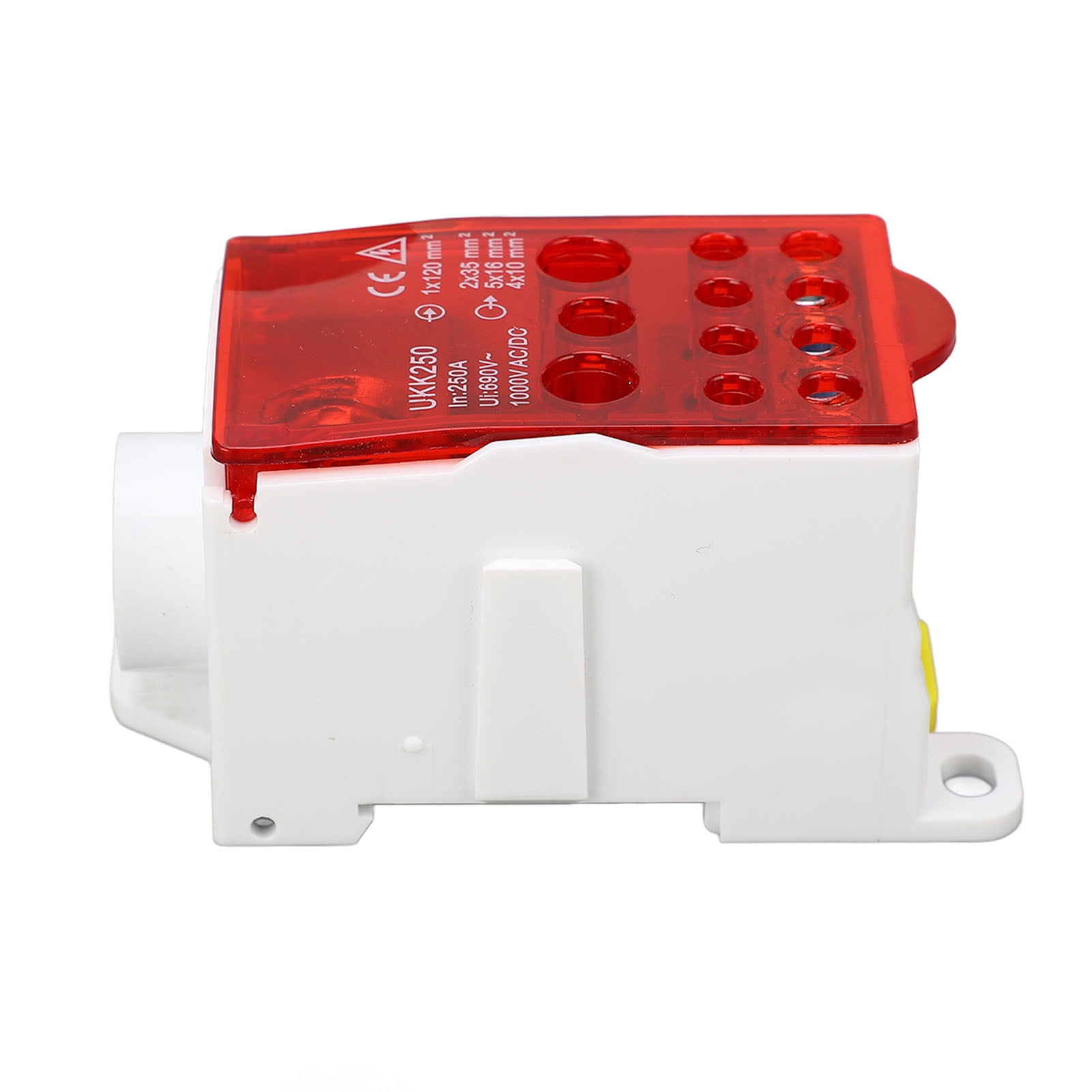 Terminal Block Junction Box Splicing Din Rail Single Pole Power ...