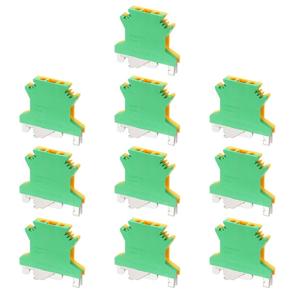 Terminal Blocks 10 Pack USLKG2.5N Rail Mount Fuse Holder Screw Terminal Block Wire End Bracket Stopper