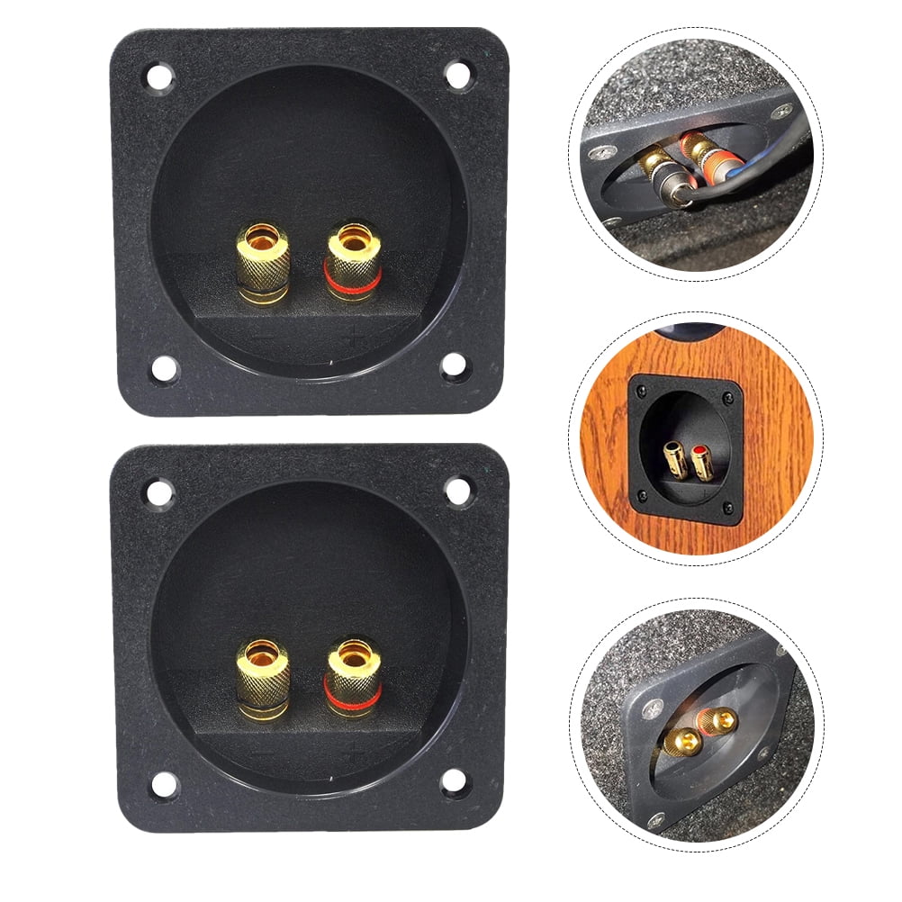Terminal Box Sub Box Binding Cup Connector Speaker Cup Subwoofer Cups Terminal Post 2 Way Round