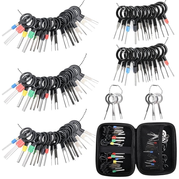 82 Pcs Terminal Pin Removal Tool Kit, Electrical Connector Depinning Extractor Set for Automotive