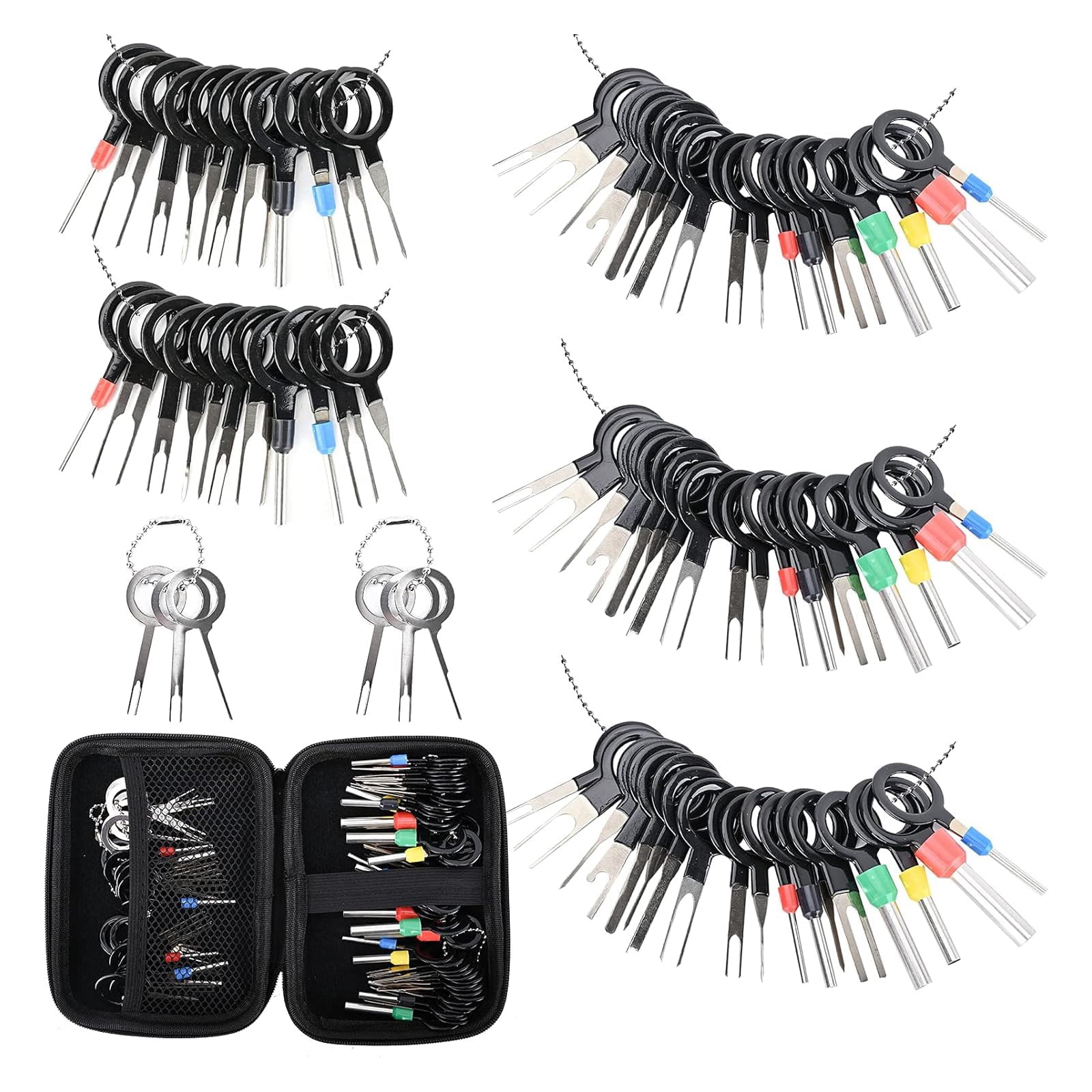Pin Socket Kit Terminal Pin Removal Tool Kit 82 Pcs Depinning Electrical Connector Pin ...
