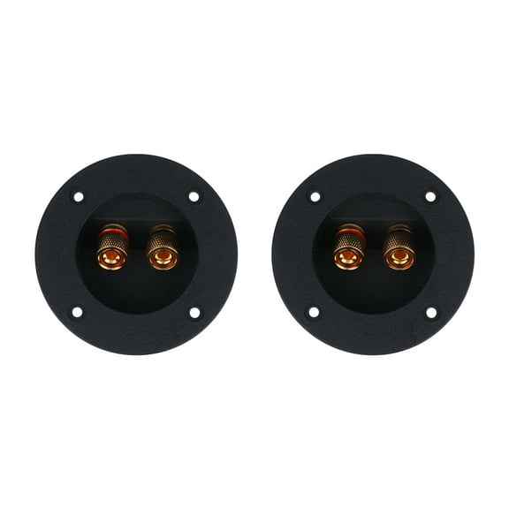 Terminal Speaker Cup Round Binding Post Connector Way Connectors Spring Loaded Jacks Box