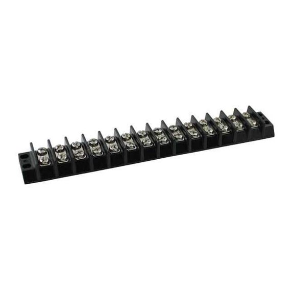 Terminal Strip, 14 Pole, 2 Row, 30 A, 600 V AC, 10 AWG, Screw Termination 6ZEJ4