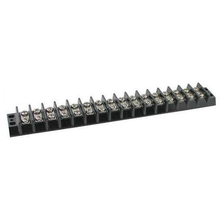 Terminal Strip, 16 Pole, 2 Row, 30 A, 600 V AC, 10 AWG, Screw Termination 6ZEJ5
