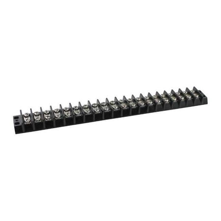 Terminal Strip, 20 Pole, 2 Row, 30 A, 600 V AC, 10 AWG, Screw Termination 6ZEJ7