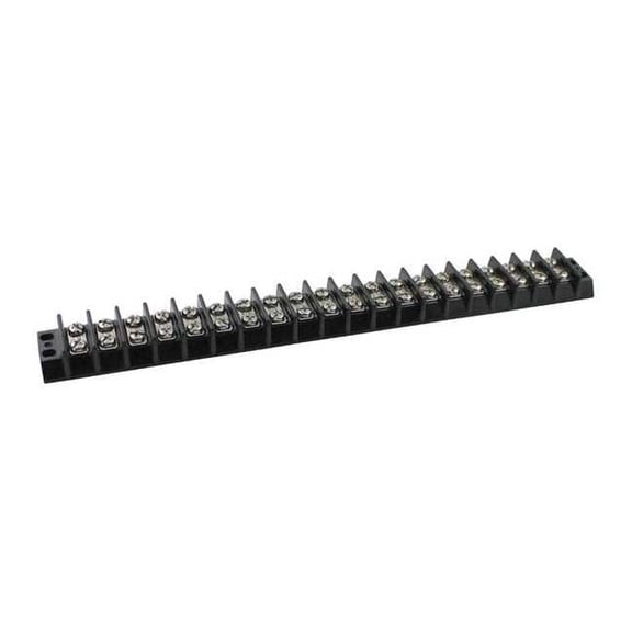Terminal Strip, 20 Pole, 2 Row, 30 A, 600 V AC, 10 AWG, Screw Termination 6ZEJ7