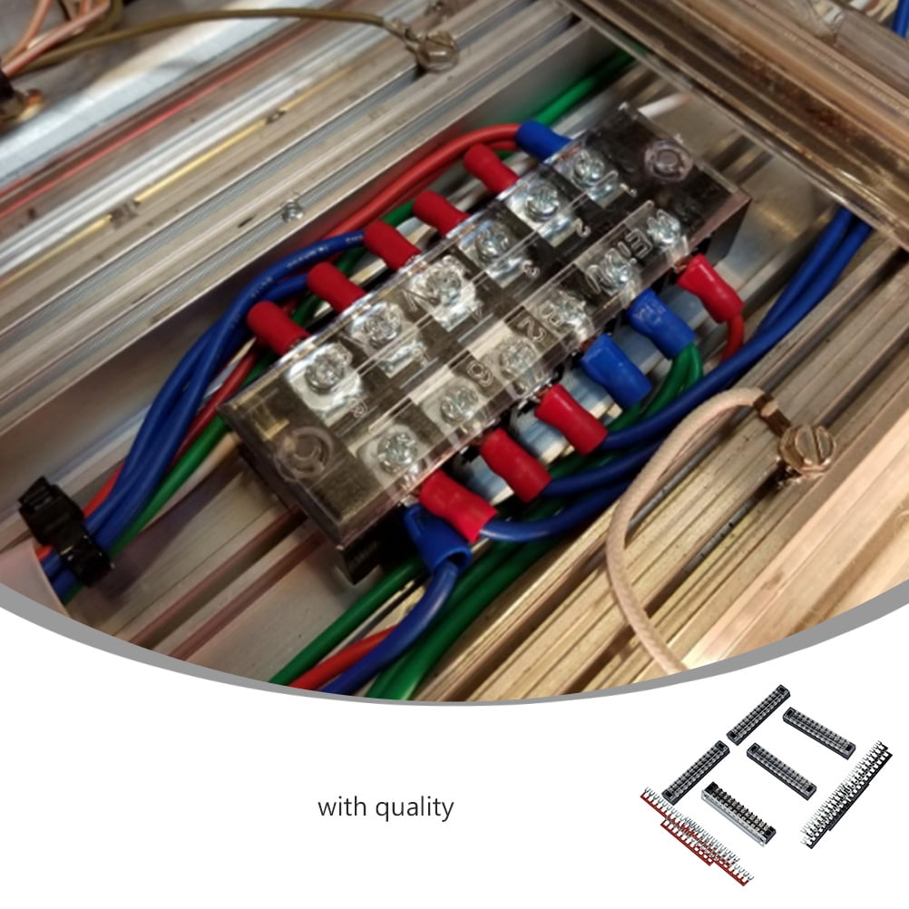Terminal Strip 5 Sets 12 Positions Dual Row Terminal Strip Blocks 12P