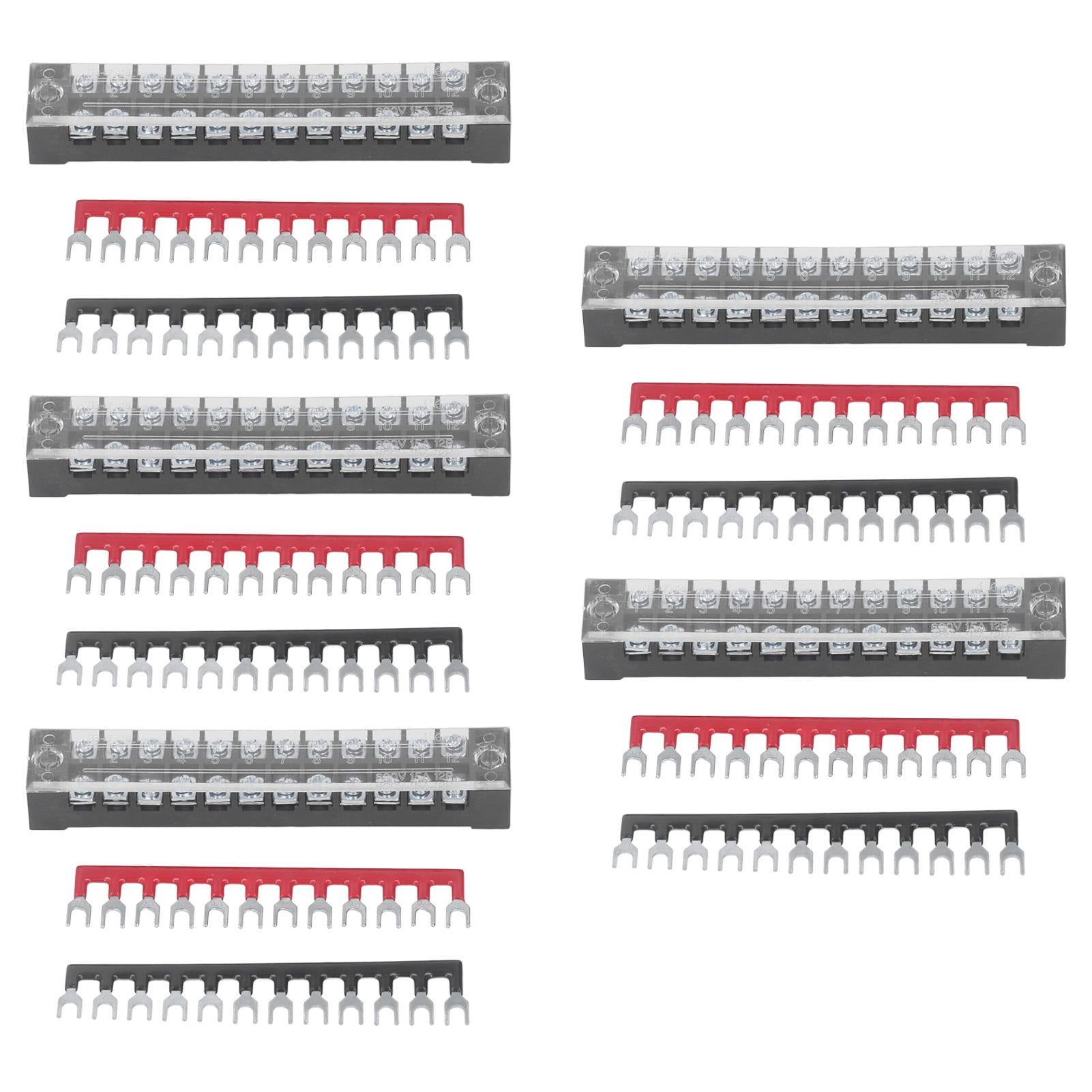 Terminal Strip Blocks, 5 Pack 12 Position Power Terminal Block
