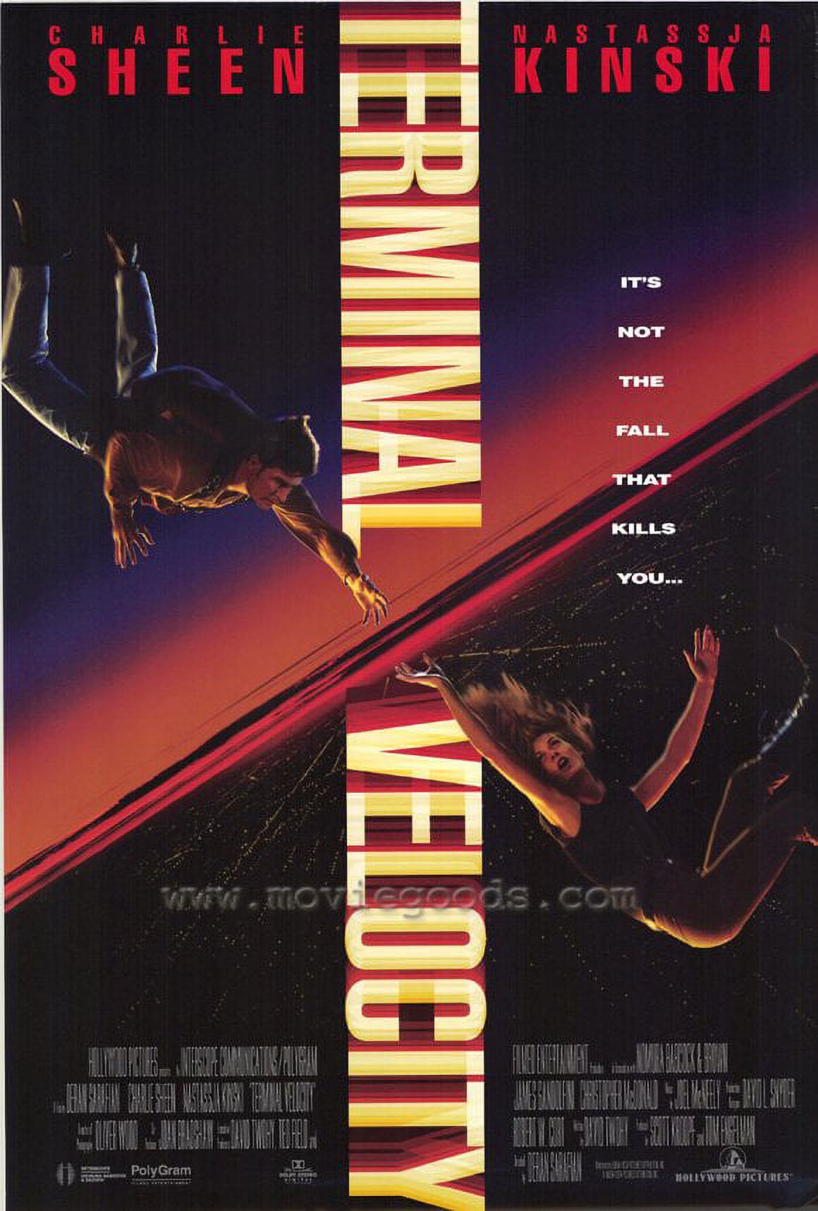 Terminal Velocity - movie POSTER (Style A) (27" x 40") (1994) - image 1 of 2