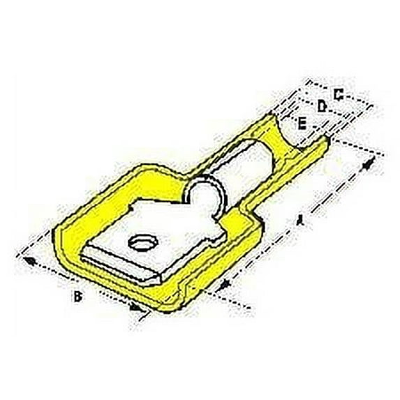 Terminals INSULATED COUPLER male 10-12 AWG (100 pieces)