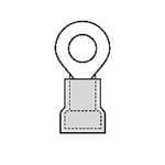 Terminals INSULKRIMP RNG TNG 6 AWG stud 3/8" (5 pieces)
