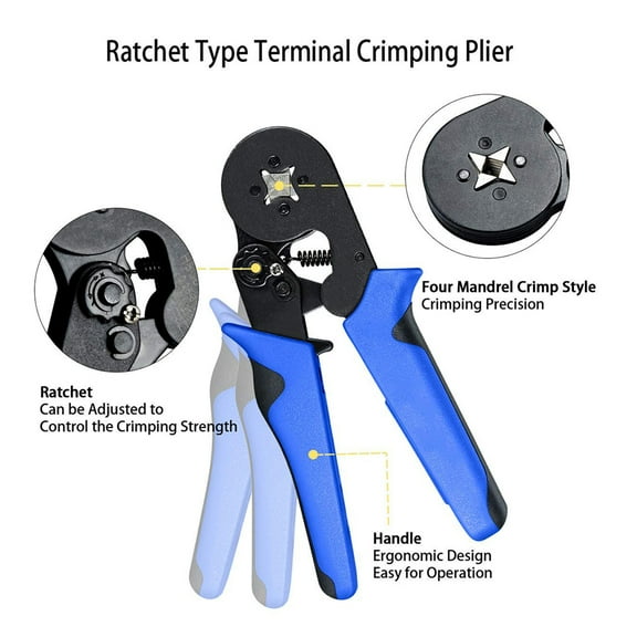 Terminals,Plier 1200pcs Wire 1200pcs Wire Ends Crimper Plier 1200pcs Kit Crimper Plier Tool Kit Crimper Wire Ends Terminals Ajcoflt Zroven Terminals Wire Crimper Fesjoy Tool Tool