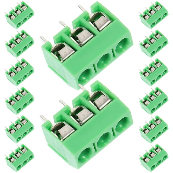 50 Pcs Screw Type Quick Connect Terminal Block Connector for PCB Circuit Board Electrical Components