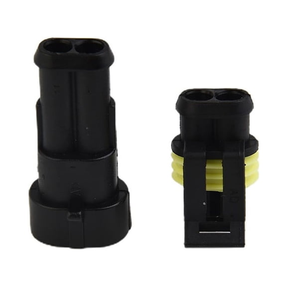 Terminals Set 10Pcs 2-Pin Way Car Auto Waterproof Connector Electrical Plug Socket Accessories Female Practical Smile Home