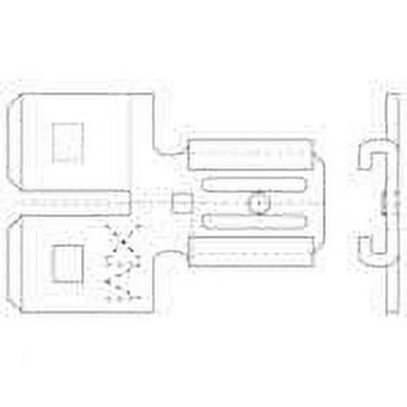 Terminals TAB ADAPTER 2M/1F (10 pieces)