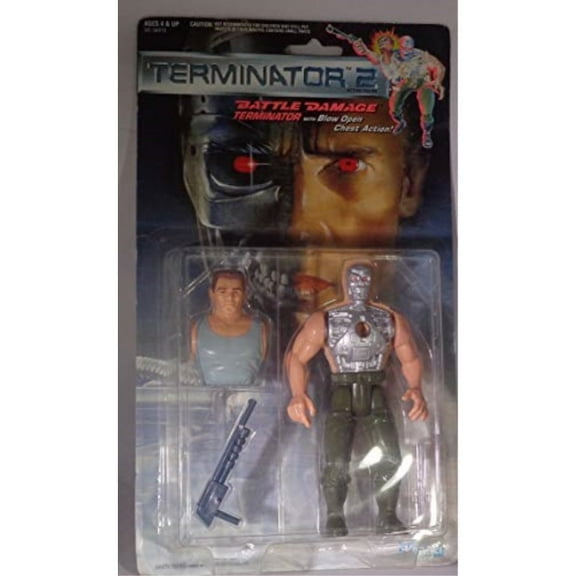 terminator 2 battle damage blow open chest action figure