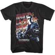 Terminator 2 Flaming Motorcycle Mens T Shirt Black, Big&Tall3XLT