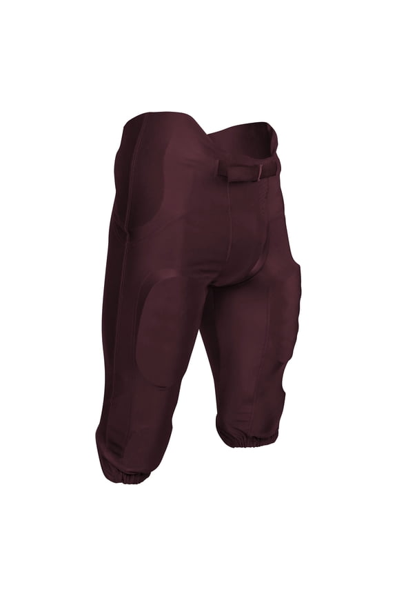 Terminator 2 Integrated Football Game Pants, Youth X-Small, Maroon