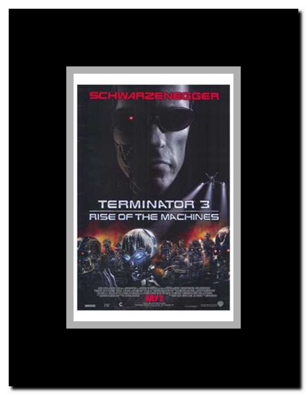 Terminator 3: Rise of the Machines Framed Movie Poster