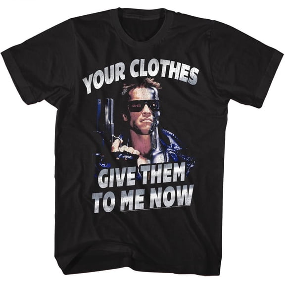 Terminator Clothesnow Black Adult T-Shirt
