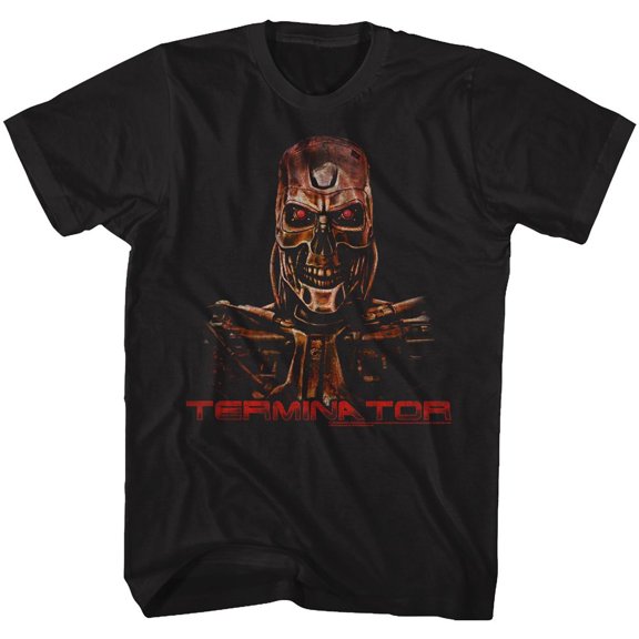 Terminator Code Red Black Adult T-Shirt Xlt