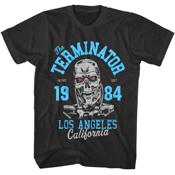 Terminator Los Angeles California 1984 Men's T Shirt (Black, AdultS)