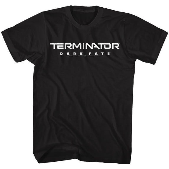 Terminator Dark Fate Dark Fate Logo Black Adult T-Shirt