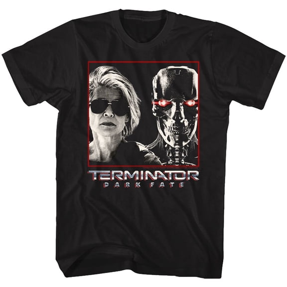 Terminator Dark Fate Sarah And Rev9 Black Adult T-Shirt 3Xlt