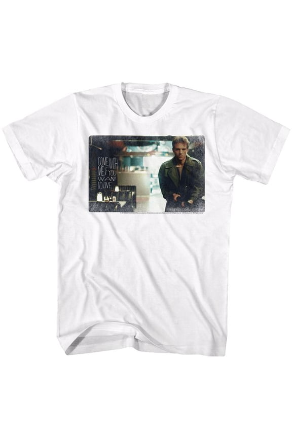 Terminator Kyle White Adult T-Shirt 4Xl
