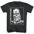 thumbnail image 1 of Terminator Machine Skull Black Heather Adult T-Shirt 2Xlt, 1 of 2