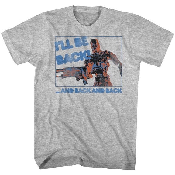 Terminator Movies Be Back Adult Short Sleeve T Shirt