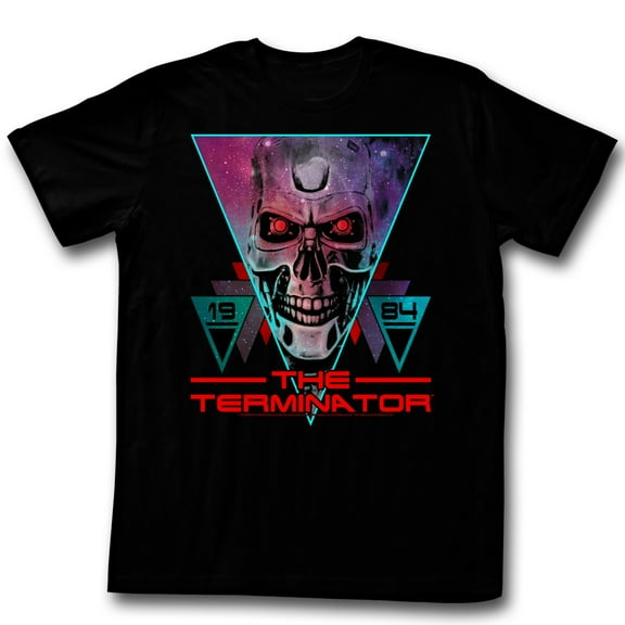 Terminator Movies Space Face Adult Short Sleeve T Shirt