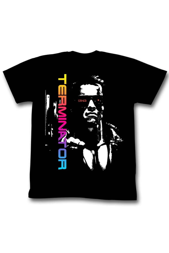 Terminator Neon Terminator Black Adult T-Shirt