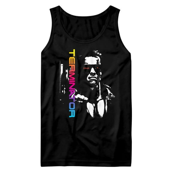 Terminator Neon Terminator Black Adult Tank Top T-Shirt