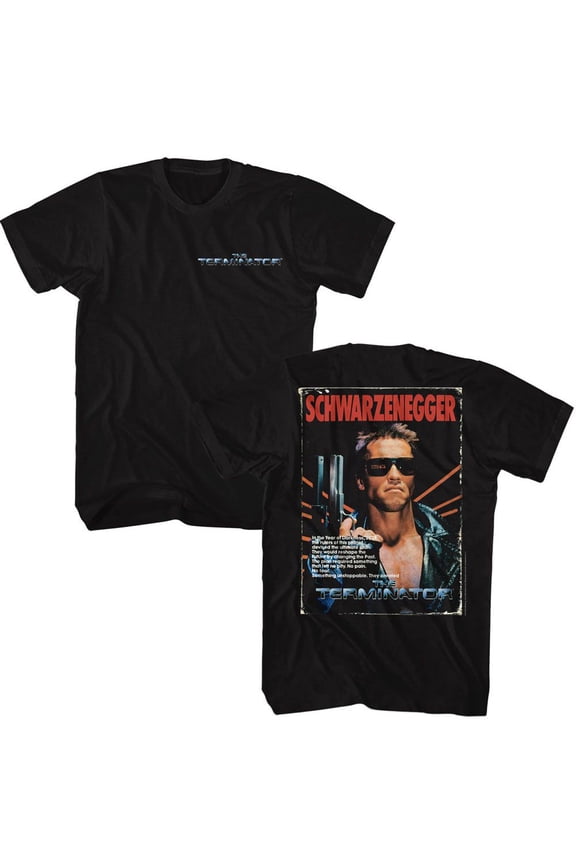 Terminator Poster F B Black Adult T-Shirt
