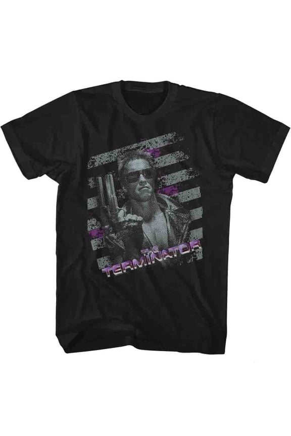 Terminator Purple Black Adult T-Shirt
