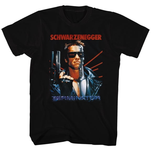 Terminator Schwarz Black Adult T-Shirt 3Xlt