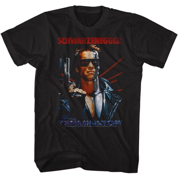 Terminator Schwarzinator Black Adult T-Shirt 4Xlt