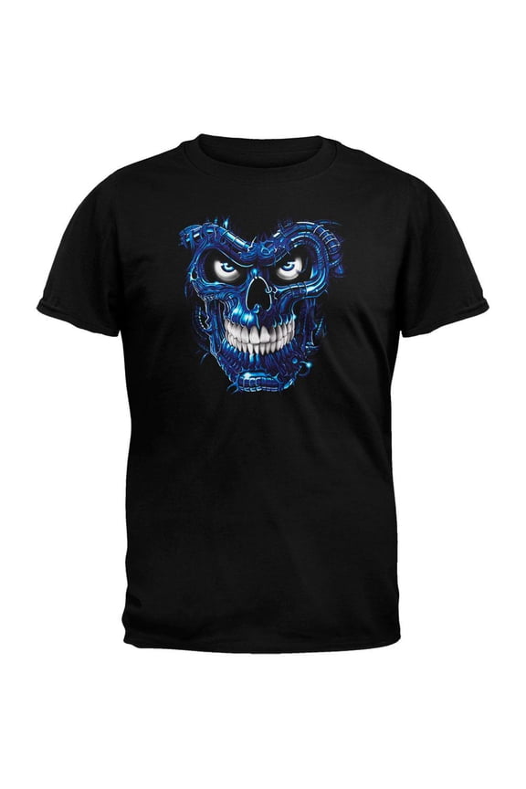 Terminator Skull Black T-Shirt - Medium