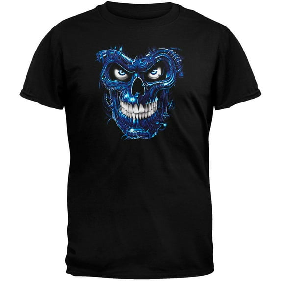 Terminator Skull Black T-Shirt - X-Large