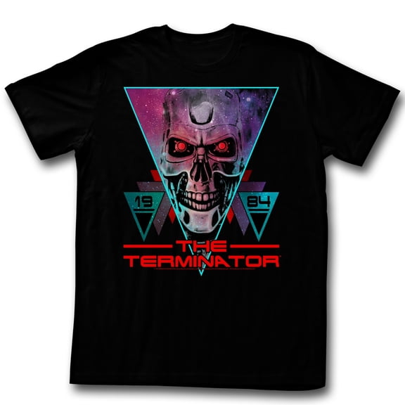 Terminator Space Face Black Adult T-Shirt