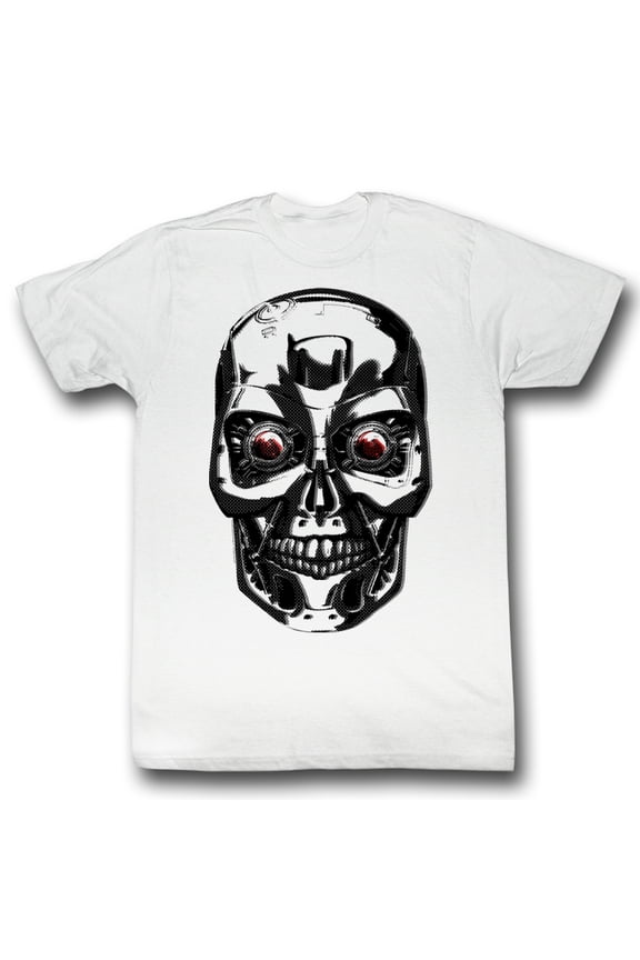 Terminator Stink Face White Adult T-Shirt
